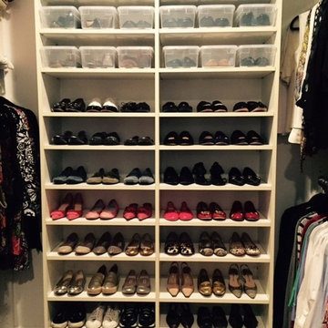 Organizing master closet