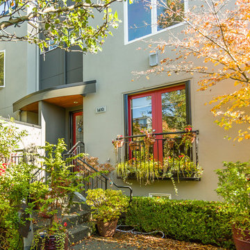 Matching French Doors Welcome Guests