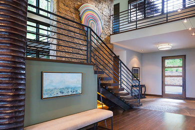Trendy entryway photo in Denver