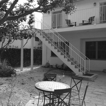 Pool and Spa backyard space before landscape installation.