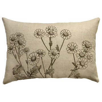 Botanical Linen Pillow X, 15"x24"