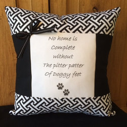 Handmade Decorative Dog Quote Pillows - Decorative Pillows