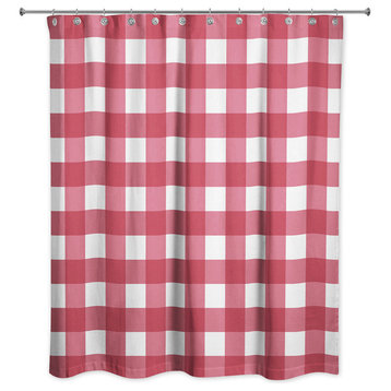 Red Buffalo Check 71x74 Shower Curtain