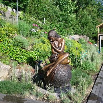 "Solitaire" Life Size Figurative Bronze Sculpture