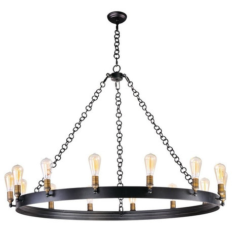 Maxim Lighting 26276BKNAB Noble - Fourteen Light Chandelier