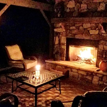 Outdoor Pavilion with Fireplace