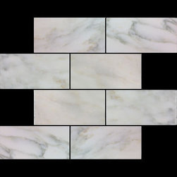 Calacatta Gold Italian Marble 6x12 Subway Tile Honed - Products