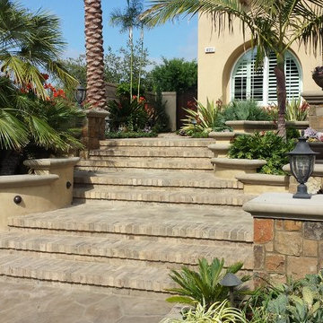 Brick entry area