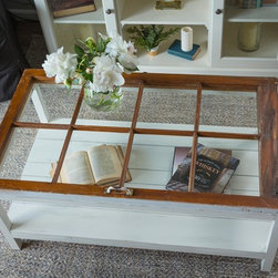 Rustic Wooden Reclaimed Window Coffee Table - Products