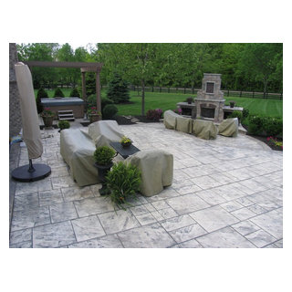 Stamped Concrete - Traditional - Patio - Columbus - by King Concrete ...
