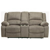 Signature Design by Ashley Draycoll Power Reclining Loveseat in Pewter