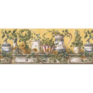 Wallpaper Borders Kitchen Wallpaper Border, Prepasted - Farmhouse ...