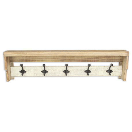 Truss Modern Farm Style 5 Hook Coat Hanger