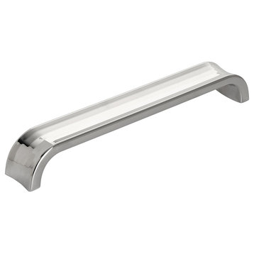 Amerock Concentric Arch Cabinet Pull, Polished Nickel, 6-5/16" Center-to-Center