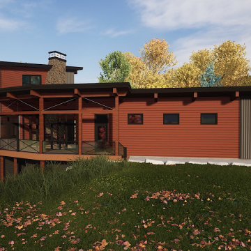 Ottawa River Modern Custom Waterfront Home