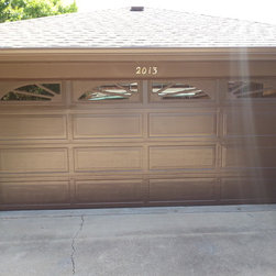 Double Steelback Garage Door with Windows and inserts - Products