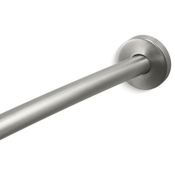 Kohler Expanse Curved Shower Rod - Contemporary Design, Brushed Stainless