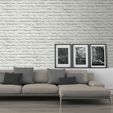 Brick Wallpaper Accent Wall