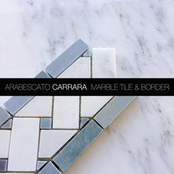 Arabescato Carrara Marble Tile & Border - Accent Trim And Border Tile