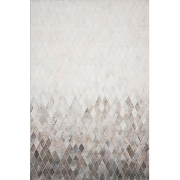 Printed Maddox Area Rug by Loloi II, Sand and Taupe, Sand/Taupe, 7'6"x9'6"