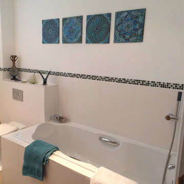 Turquoise Tiles Wall Art Installation 15