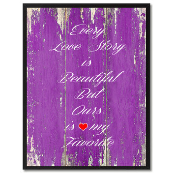 Love Story Is Beautiful Inspirational, Canvas, Picture Frame, 22"X29"