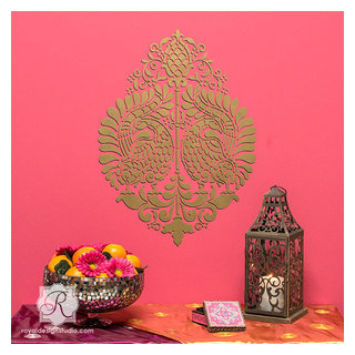 Indian & Paisley Wall Stencil Projects - Asian - San Diego - by Royal ...