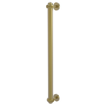 18" Refrigerator Pull With Twist Accents, Satin Brass