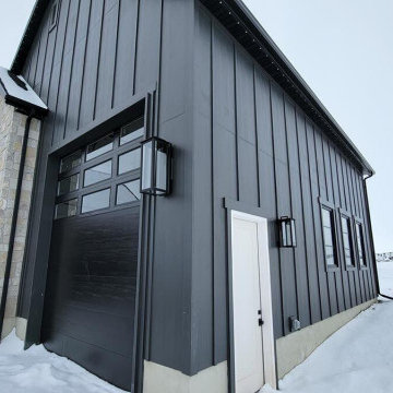 Siding Installation - James Hardie Board and Batten in Midnight Black
