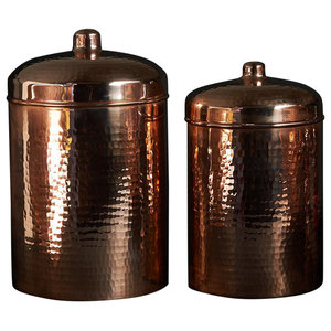 Simsbury 3-Piece Canisters Set - Traditional - Kitchen Canisters 
