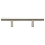 GlideRite Hardware - 3" Center Solid Steel 6" Bar Pull, Stainless Steel, Set of 20 - Give your bathroom or kitchen cabinets a contemporary look with this pack of solid steel handles with 3-inch screw spacing. These bar pulls add a modern touch to even the most traditional of cabinets and are a quick and inexpensive way to refresh a kitchen or bathroom. Standard #8-32 x 1-inch installation screws are included.