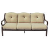 Glen Ives Brown Aluminum Outdoor 4 pc Sofa Set with Cushions