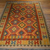 Tribal Afghan Oriental Rug, 5'x6'9"