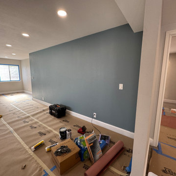 Home Remodel/ One Bath/paint/popcorn removal/LED Can lights/baseboards/Flooring