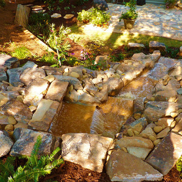 Waterfall Oasis by Outdoor Makeover