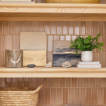 The Fresh Exchange: Neutral Backsplash Tile and Storage