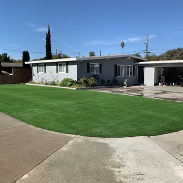 Front yards with Artificial Turf