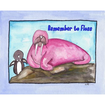 Remember Floss, Ready To Hang Canvas Kid's Wall Decor, 8 X 10