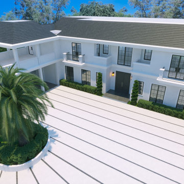 3D Concept Design for Front and Backyard