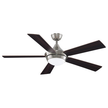 Celano v2 52 inch Fan in Brushed Nickel with Reversible Blades and LED