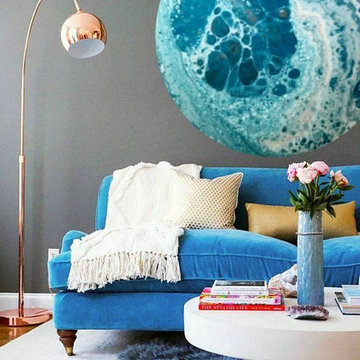 Custom Large Abstract Paintings Unique Circular paintings