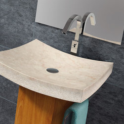 Stone Arrecife Beige Contemporary Natural Stone Sink - Bathroom Sinks