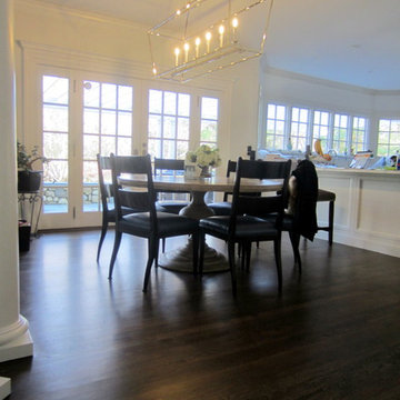 LAUREL HOLLOW RESTORATION: CUSTOM JACOBEAN/GREY BLEND AND BONA TRAFFIC HD SATIN