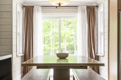 Dining room photo in New York
