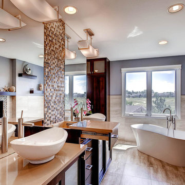 Clever Features and Functional Design for a Large Master Bath