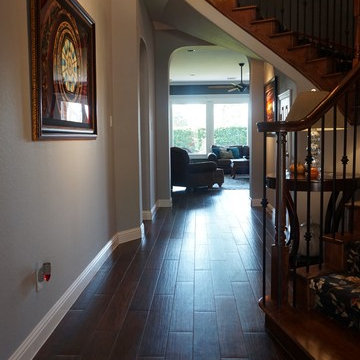 Wood-Look Tile Installation in a Traditional Home