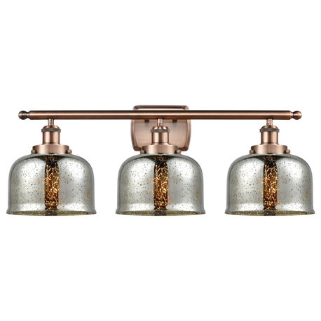Innovations 916-3W-AC-G78-LED 3-Light Bath Vanity Light, Antique Copper