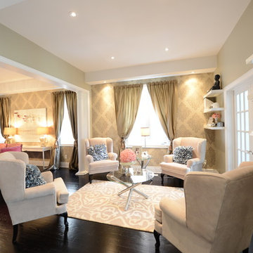 Dollhouse Collection {Foyer, Home Office, Living, Dining & Powder Room}