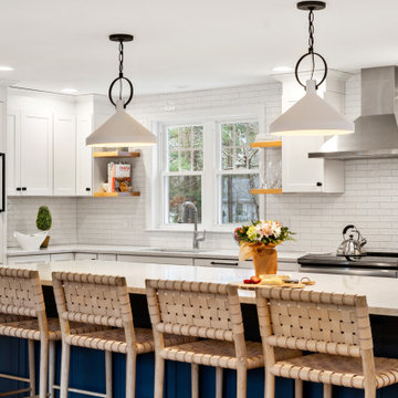 Arnold Open Concept Kitchen and Living Room--Medfield, Massachusetts
