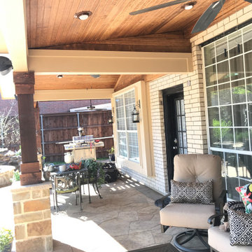 Coppell, TX, Poolside Patio Cover with Pergola